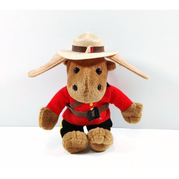 RCMP Country Plush Moose Royal Canadian Mounted Police Sergeant Bullmoose - Picture 1 of 4